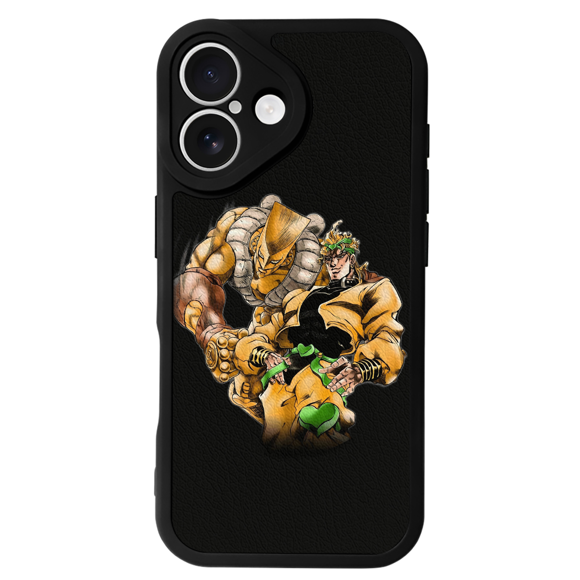 （画像用） ジョジョの奇妙な冒険 ディオ?ブランドー JoJo's Bizarre Adventure Dio Brando 【iPhone 16シリーズ対応】シリコンスマホケース（レザー調） 材質：シリコン